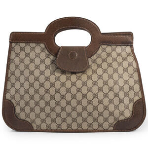 Gucci tote bag, Old handbag, GG Supreme, beige and brown.
